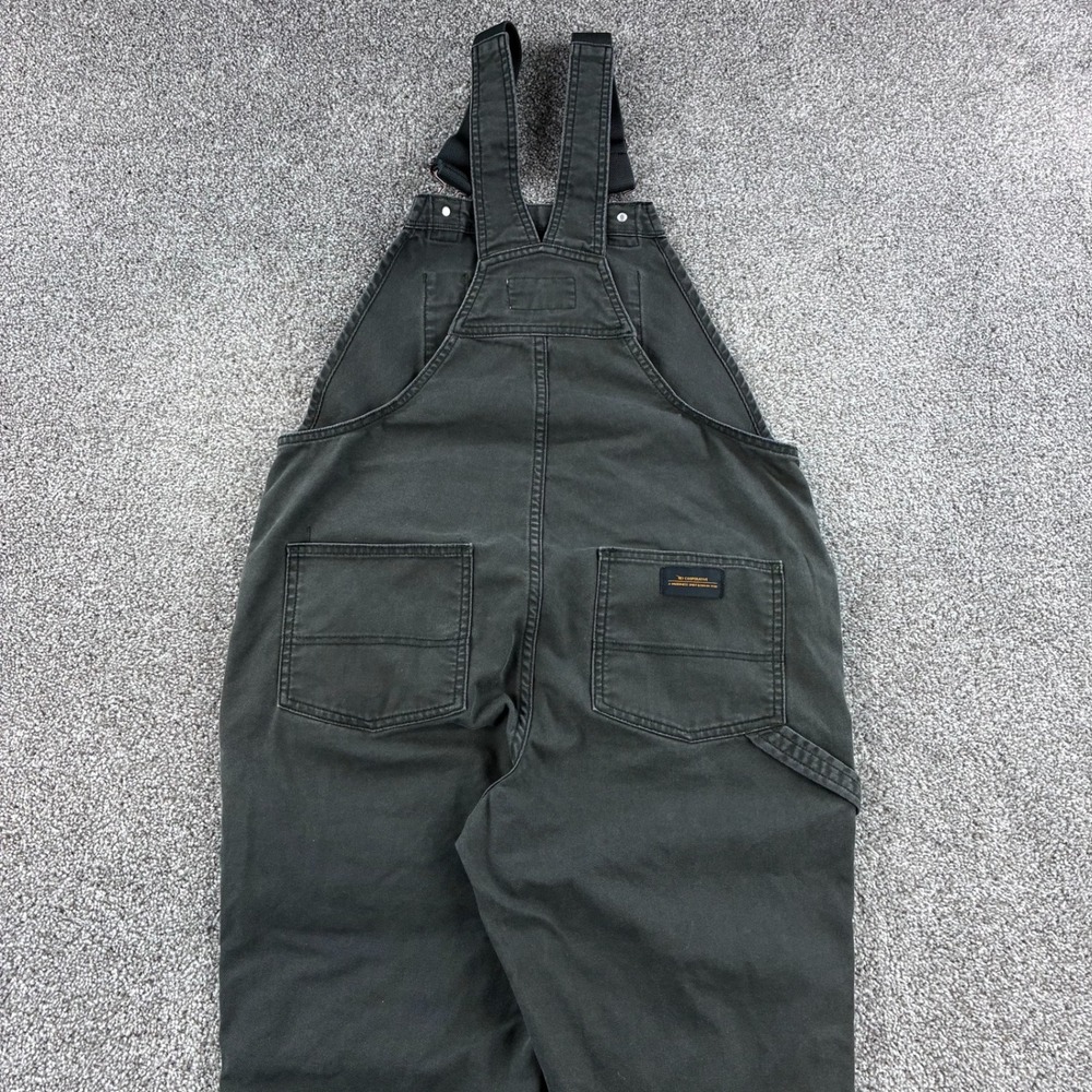 REI Trailsmith Overalls Women's 10 Gray Canvas Utility Hiking Bibs 15076 - Picture 5 of 7